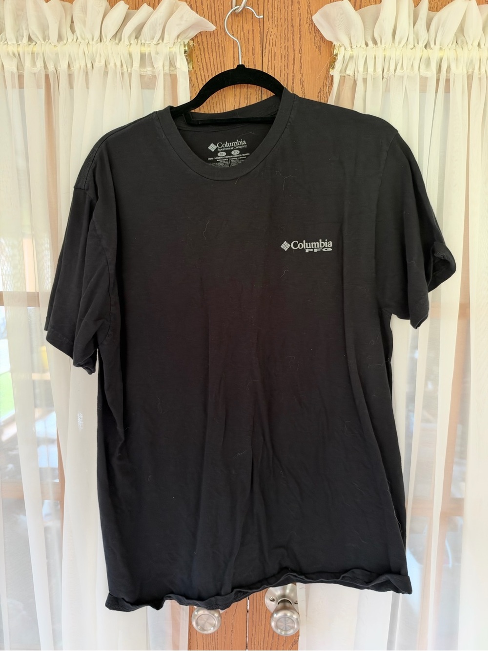 Columbia Men's Black Short-Sleeve Logo Tee